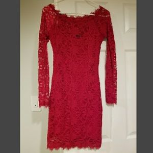 Long sleeve lace dress